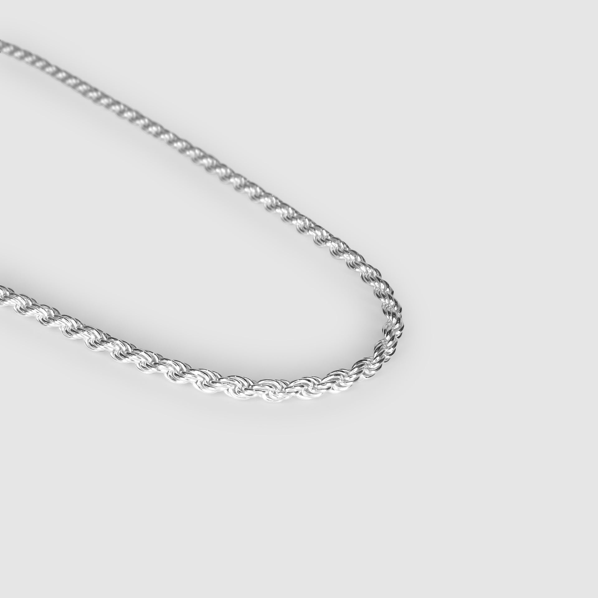 Silver 3.5mm Rope Chain