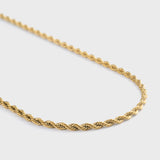 3mm Gold Rope Chain