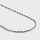 3mm Silver Rope Chain