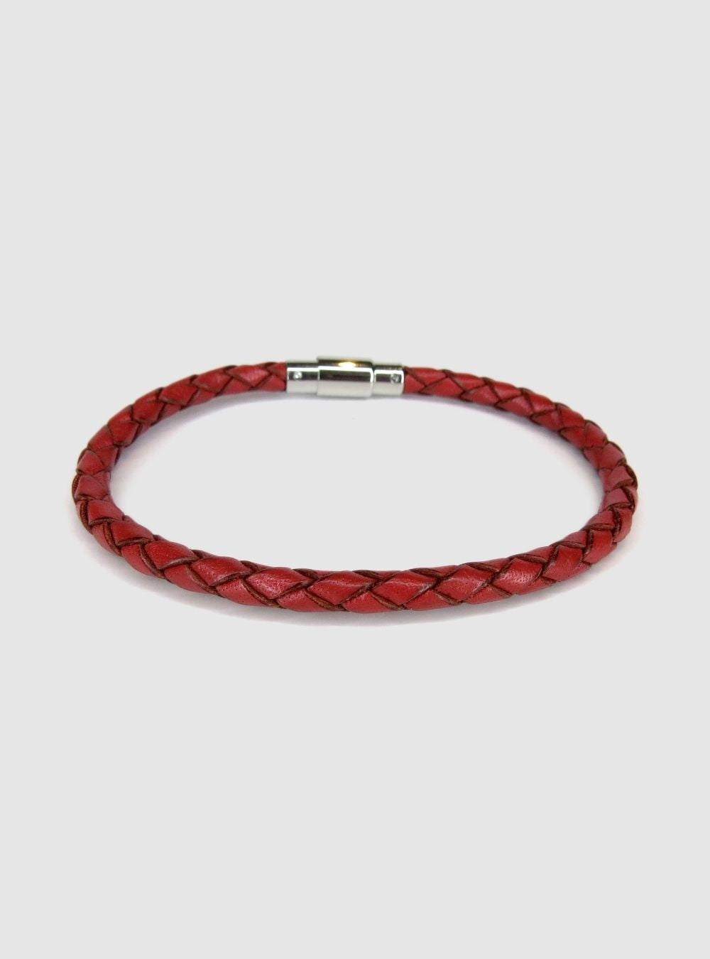 Fusion Red Leather Bracelet