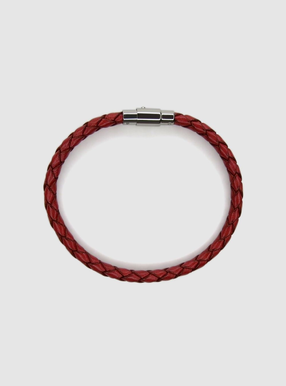 Fusion Red Leather Bracelet