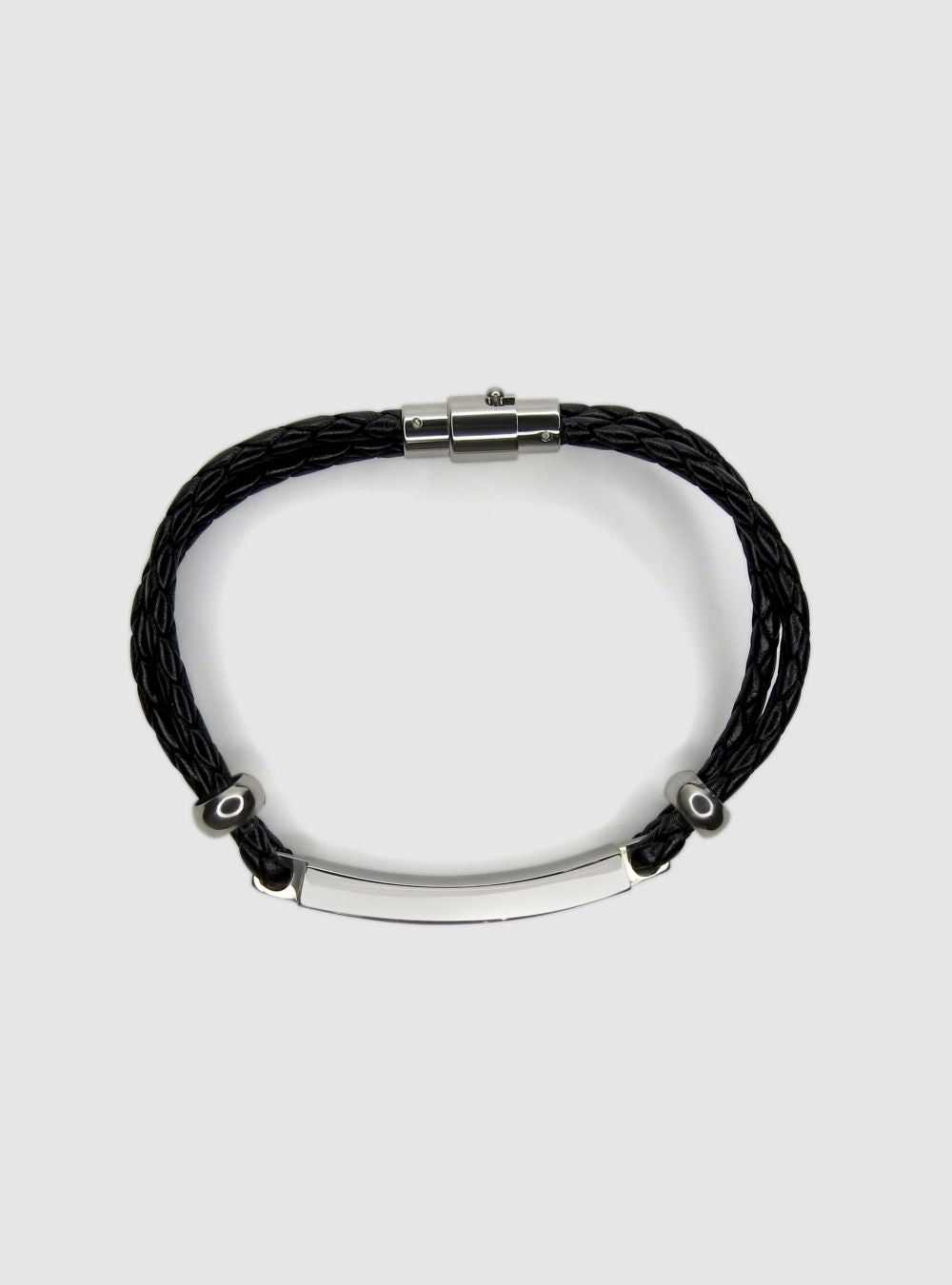 Slim ID Black Bracelet