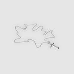 Silver Tubed Cross Necklace X Classic Curb