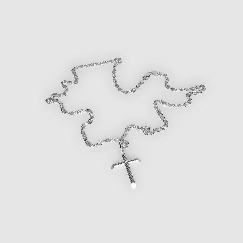 Silver Tubed Cross Necklace X Prince of Wales